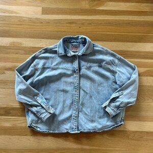 Scotch & Soda Cropped Denim Shacket